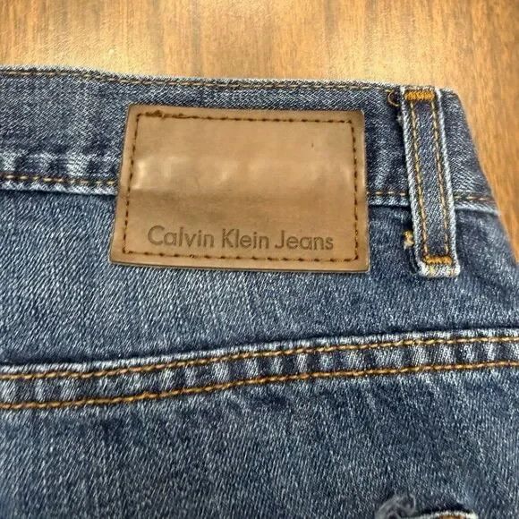 Calvin Klein Jeans men’s straight fit size 36” - Classic Blue Denim - Picture 9 of 10